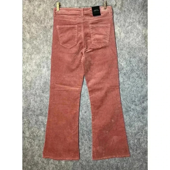 NWT Black Label by C'est Toi High Waist Corduroy Flare Pants - Size 9 - Picture 4 of 6